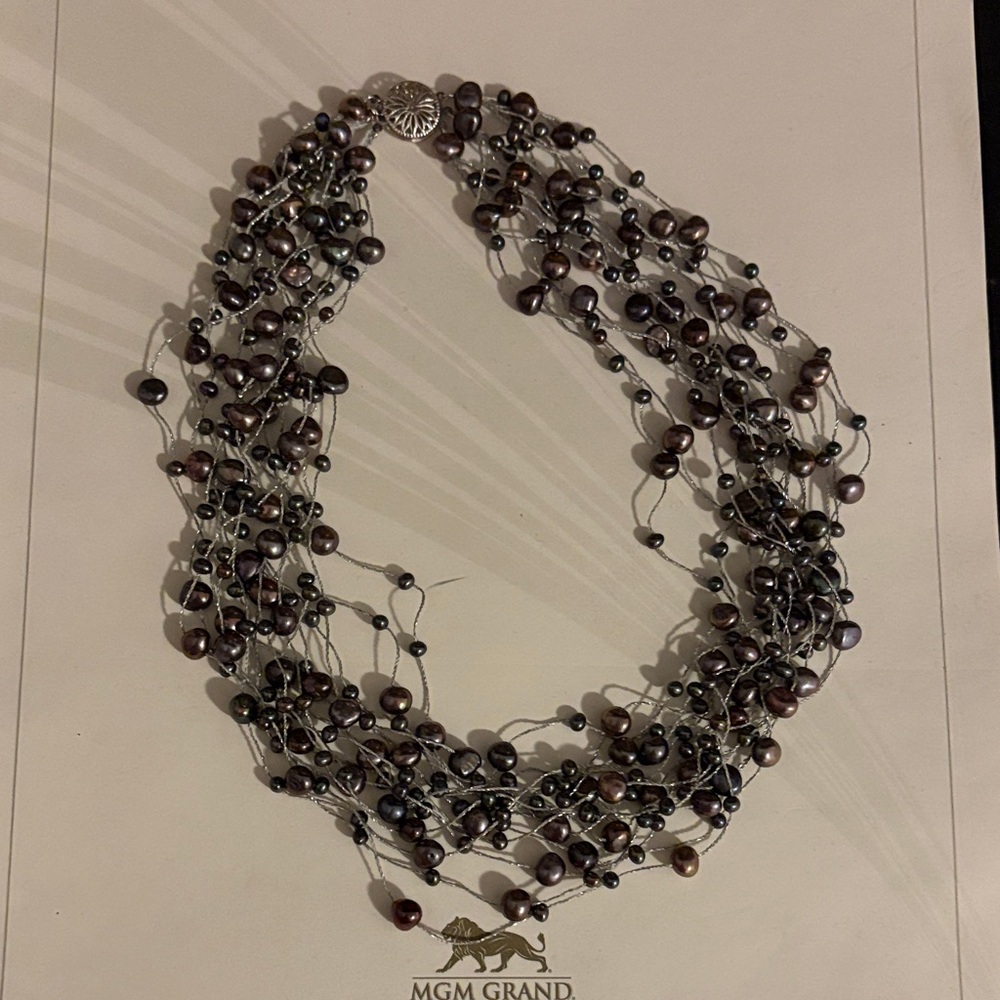 Elegant Multi-Strand Pearl Necklace